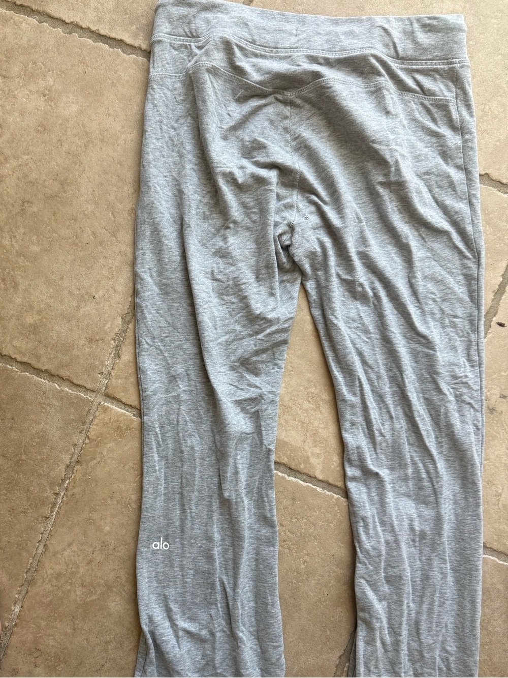 ALO Yoga Light Grey Sway Leggings